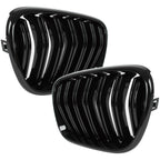 Grile duble BMW X3 F25 Pre-LCI 2010-2014 - Negru lucios