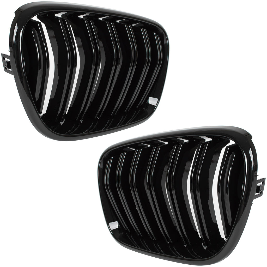 Grile duble BMW X3 F25 Pre-LCI 2010-2014 - Negru lucios