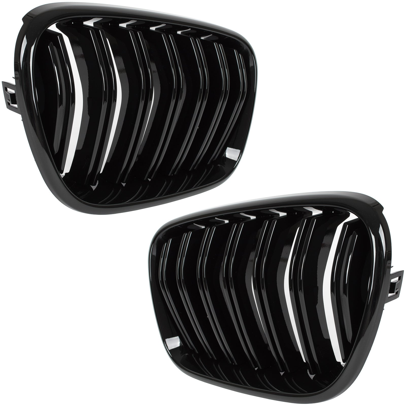 Grile duble BMW X3 F25 Pre-LCI 2010-2014 - Negru lucios