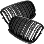 Grile Duble BMW X5 X6 E70 E71 E72 2007-2013 - Negru Lucios