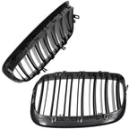 Grile Duble BMW X5 X6 E70 E71 E72 2007-2013 - Negru Lucios