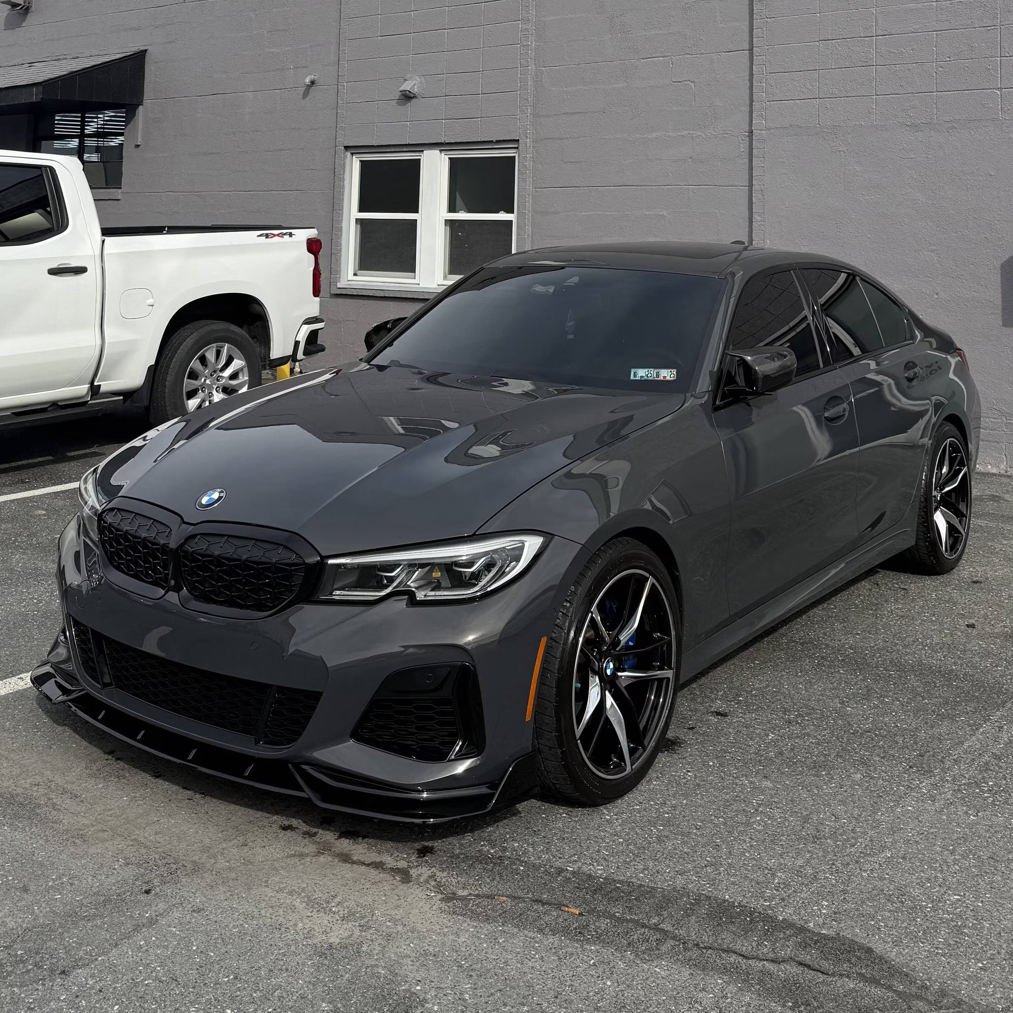 Lip Bară Față BMW Seria 3 G20 G21 Pre-LCI 2018-2022 - Negru Lucios