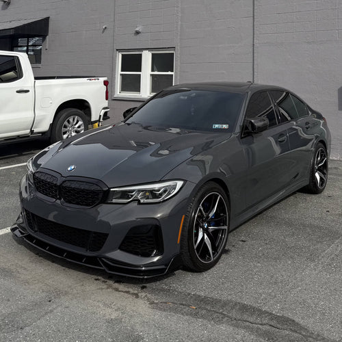 Lip Bară Față BMW Seria 3 G20 G21 Pre-LCI 2018-2022 - Negru Lucios