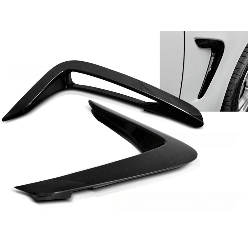 Ornamente Aripi Laterale BMW Seria 4 F32 F33 F36 - Negru Lucios