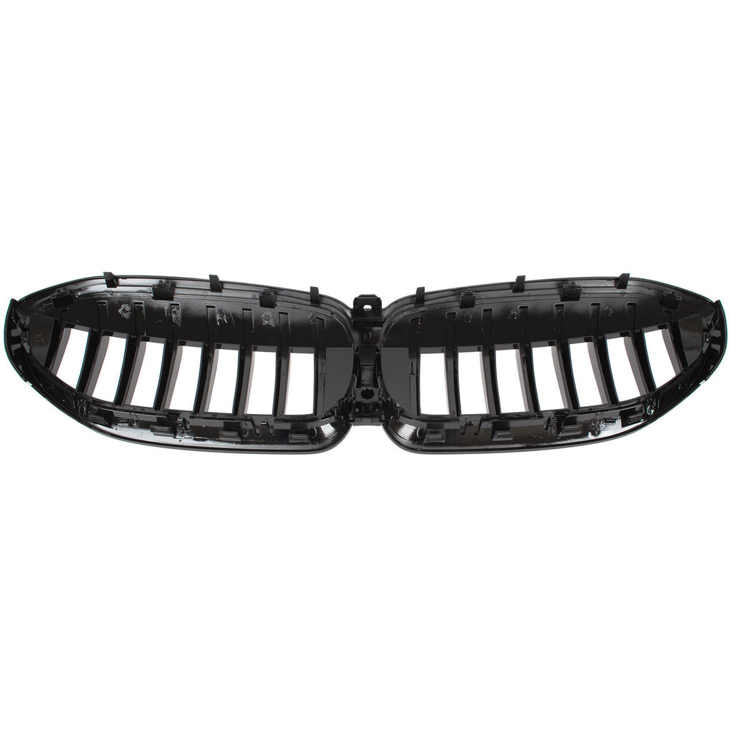 Grile duble pentru BMW Seria 3 G20 G21 LCI 2022+ Negru Lucios