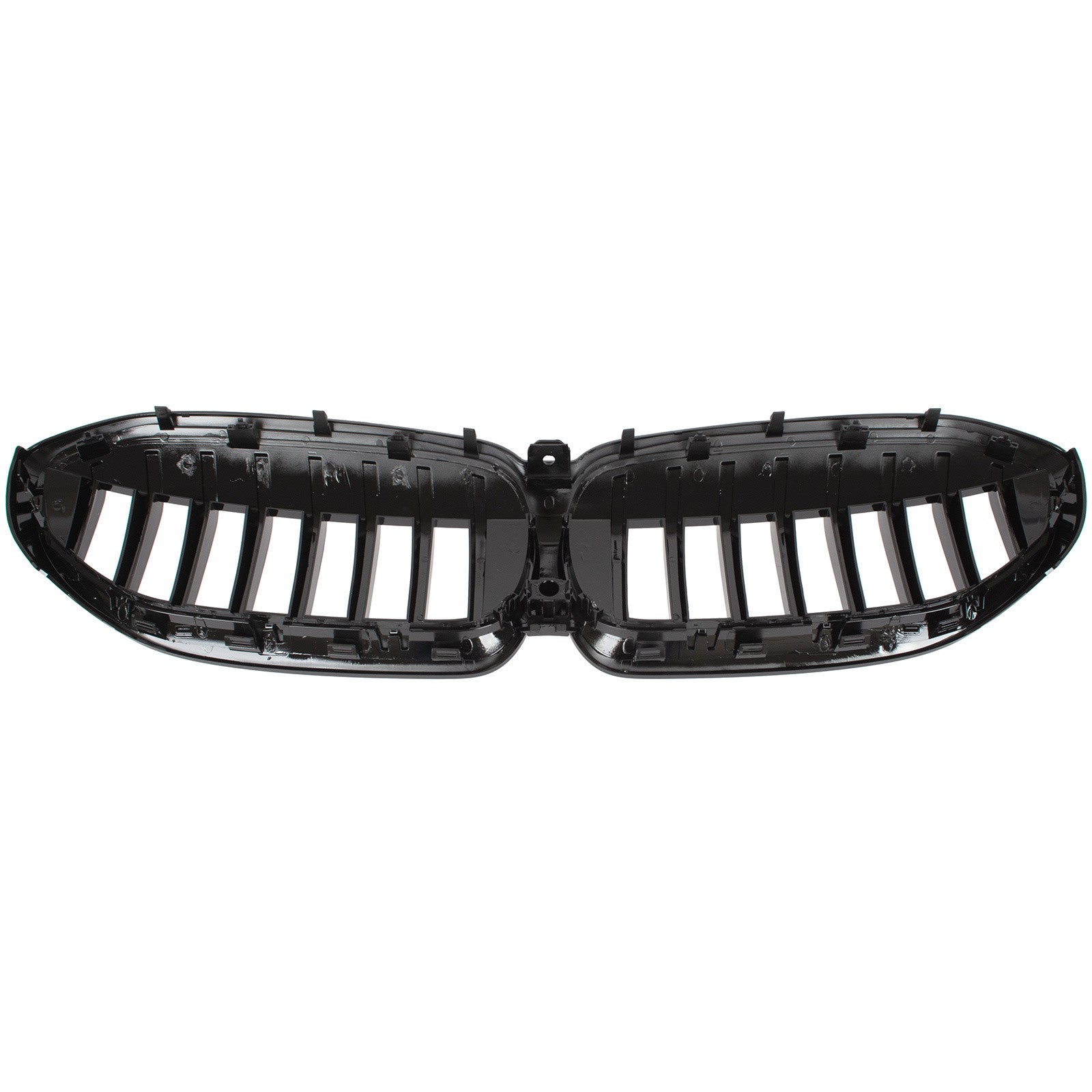 Grile duble pentru BMW Seria 3 G20 G21 LCI 2022+ Negru Lucios