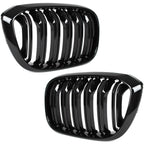 Grile Duble BMW X3 X4, G01 G02 F97 F98 2017-2021 Negru Lucios