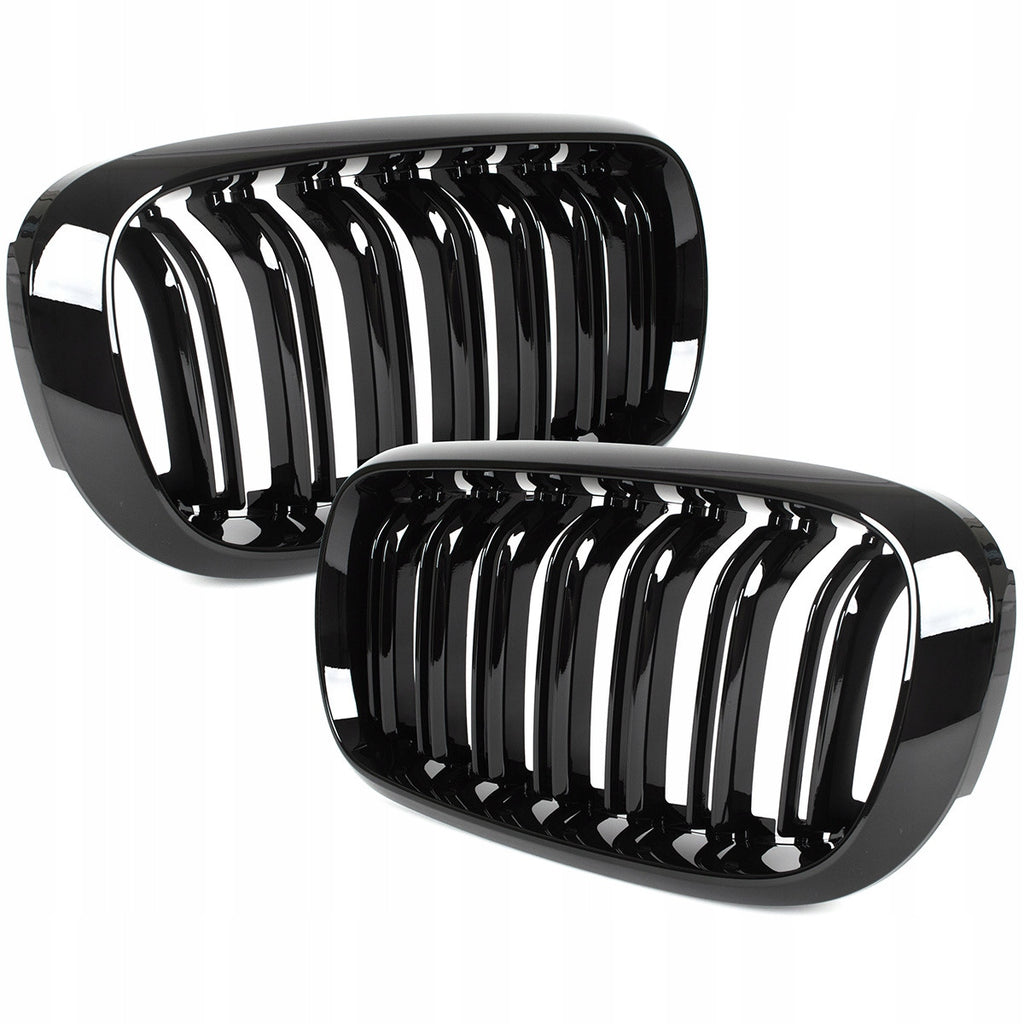 Grile duble BMW X5 X6 F15 F16 2013-2018 - Negru Lucios
