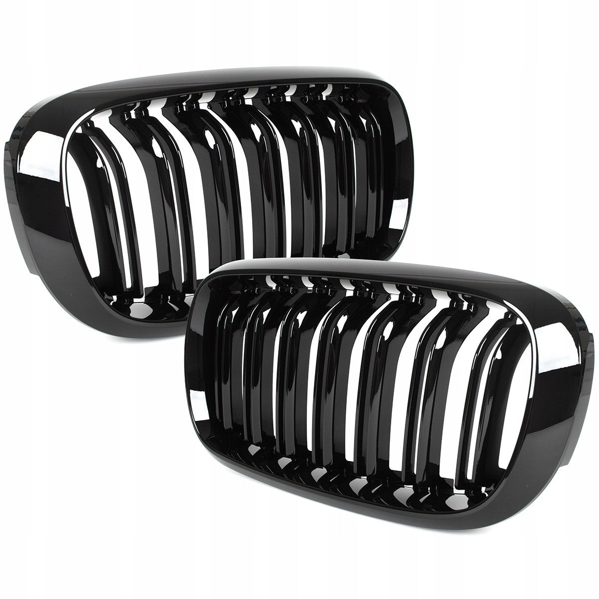 Grile duble BMW X5 X6 F15 F16 2013-2018 - Negru Lucios