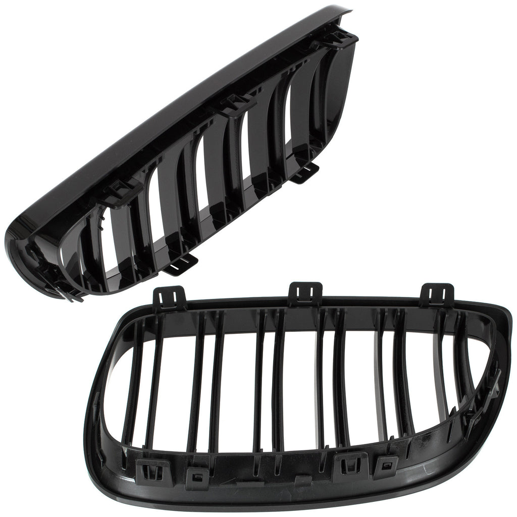 Grile Duble BMW Seria 3 E92 E93, 2006-2010 - Negru lucios