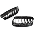 Grile duble BMW Seria 5 F10 F11, 2010-2017, Negru lucios