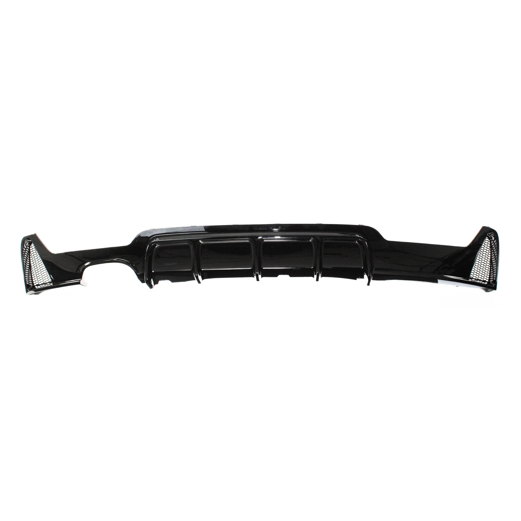 Difuzor Bara Spate AUTOUP M Performance, Evacuare Dubla Stanga, Negru Lucios, Pentru BMW Seria 4 F32 F33 F36 2013-2021
