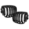 Grile duble BMW Seria 1 F20 F21, 2011-2015 - Negru Lucios