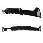 Difuzor Bara Spate AUTOUP M Performance, Evacuare Dubla Stanga, Negru Lucios, Pentru BMW Seria 4 F32 F33 F36 2013-2021