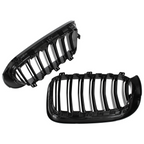 Grile duble pentru BMW X3 X4 F25 F26, 2014-2018 - Negru lucios