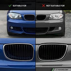 Grile Duble BMW Seria 1 E81 E82 E87 E88 2007-2011 - Negru Lucios