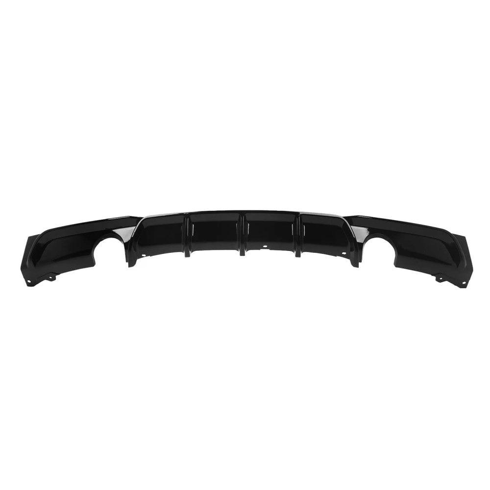 Difuzor Bara Spate Evacuare Single S+D BMW Seria 3 F30 F31 Negru Lucios