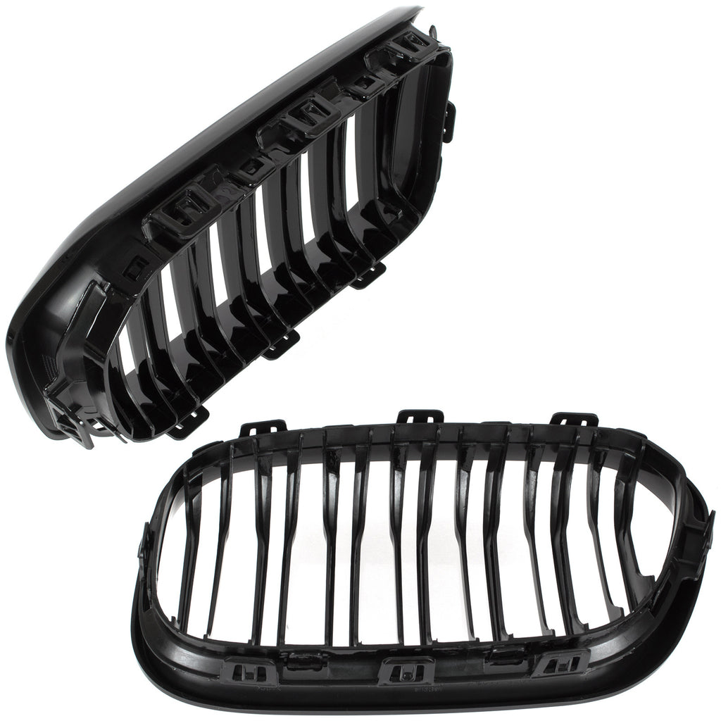 Grile duble BMW Seria 1 F20 F21 LCI 2015-2019 - Negru Lucios